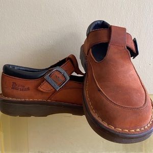Orange suede doc martens
